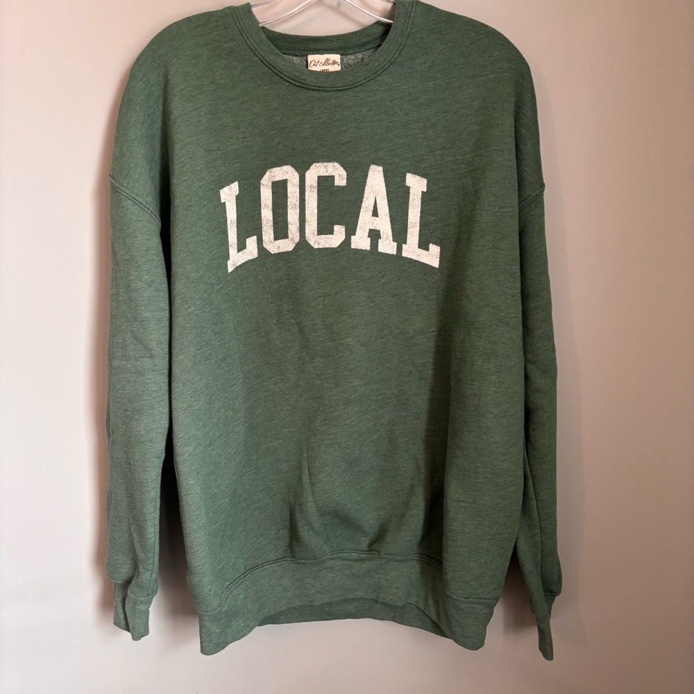 Cozy LOCAL Spellout Crewneck Sweatshirt